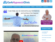 Tablet Screenshot of corkhypnosisclinic.com